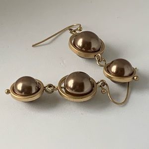 Lia Sophia retired Cafe au Lait earrings
